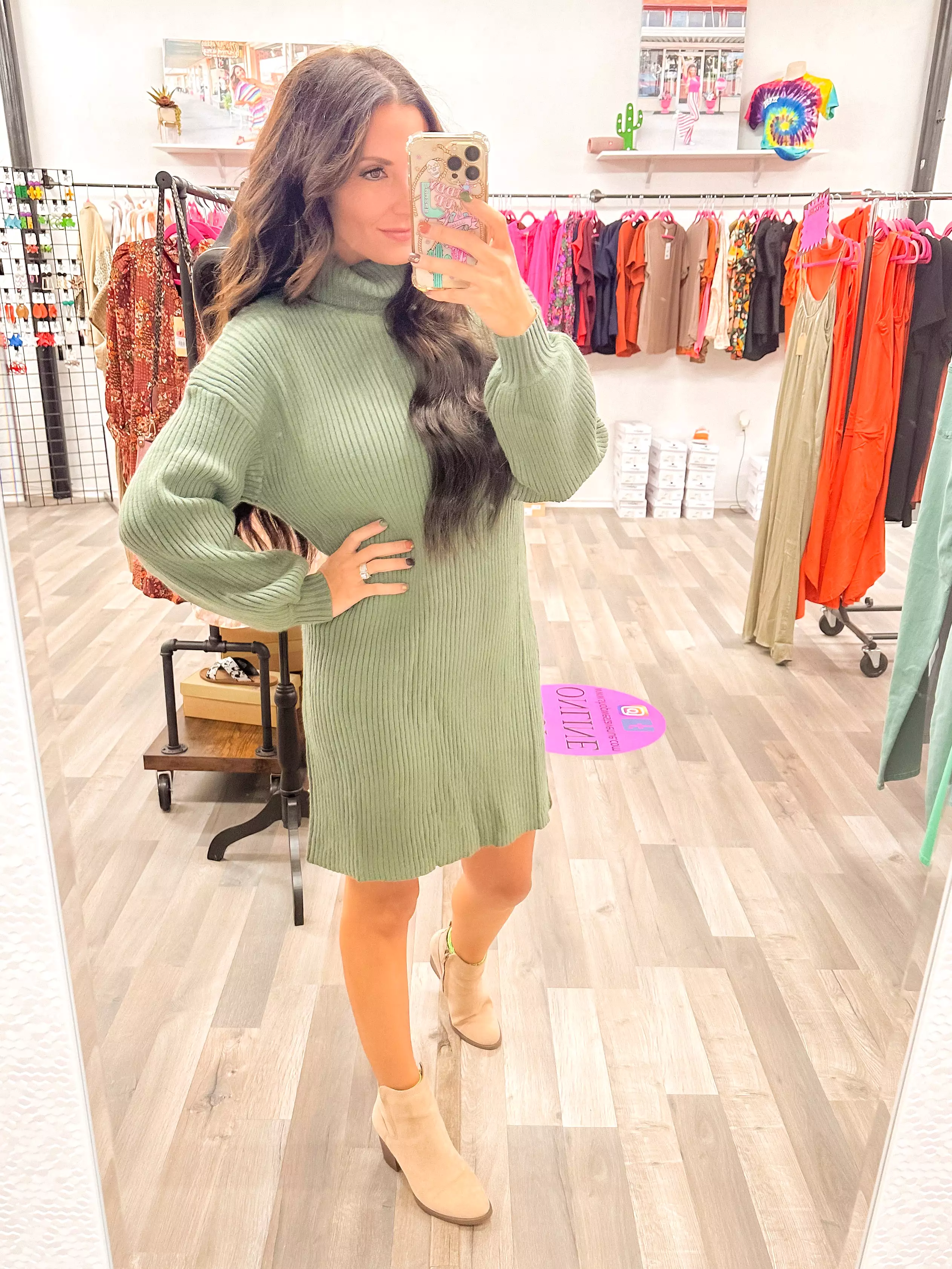 Nothing Like You Olive Sweater Dress