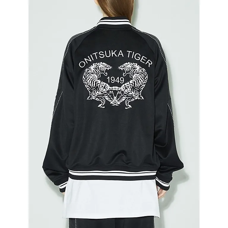 Onitsuka Tiger  |Unisex Street Style Oversized Logo Tops