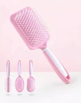 Pink Hair Styling Brushes Set Of 3