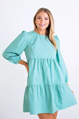 Poplin Long Sleeve Dress