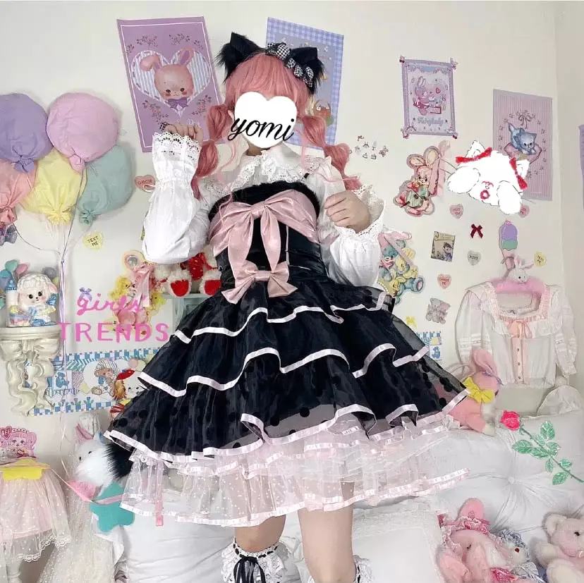 Pre-order Be your sweet Kitty (top/ skirt) Lolita dress