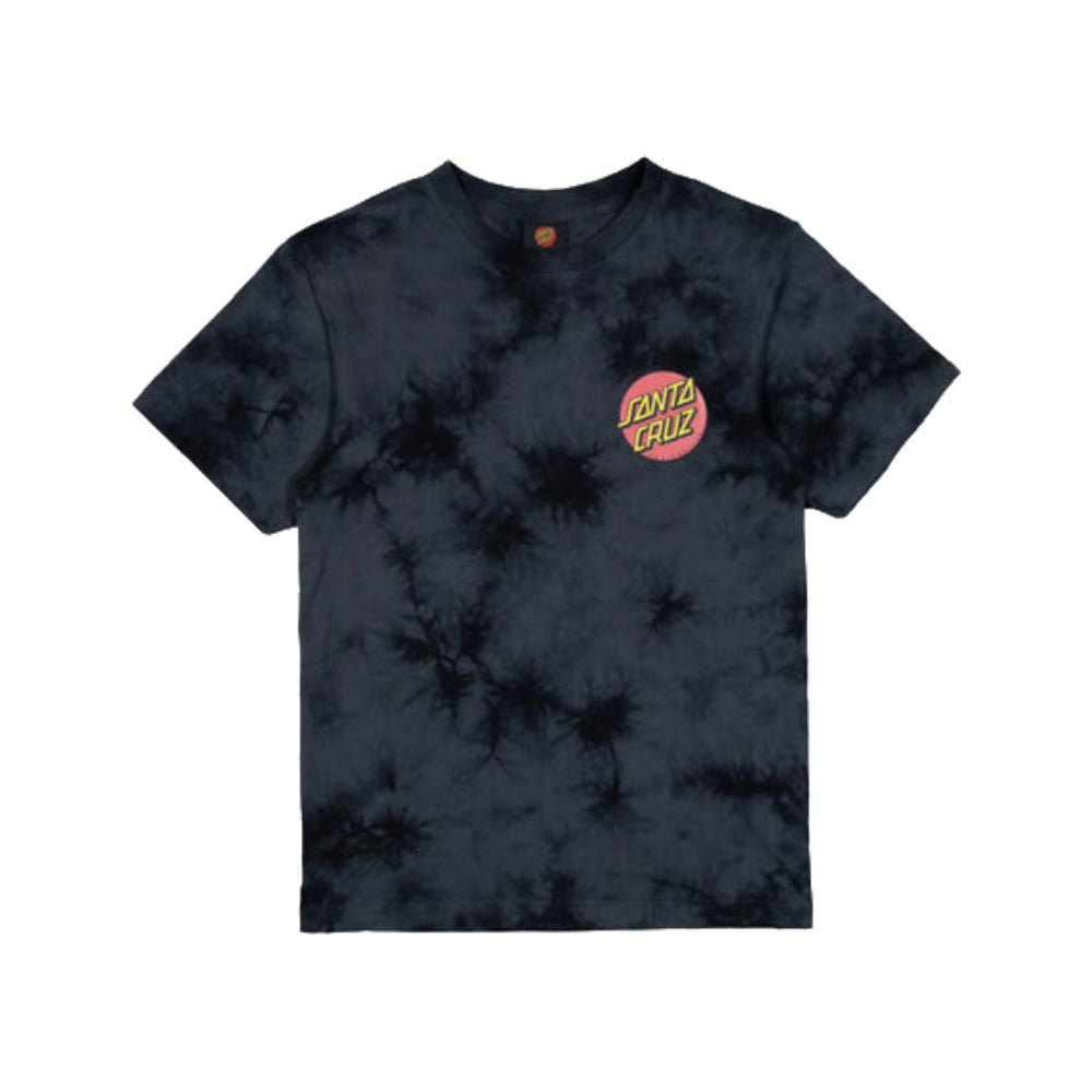 Santa Cruz Beware Dot Tie Dye Crew Neck Youth T-Shirt