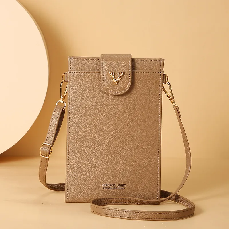 Small Crossbody PU Leather Cell Phone Pocket Card Clutches Messenger Women's Shoulder Bags