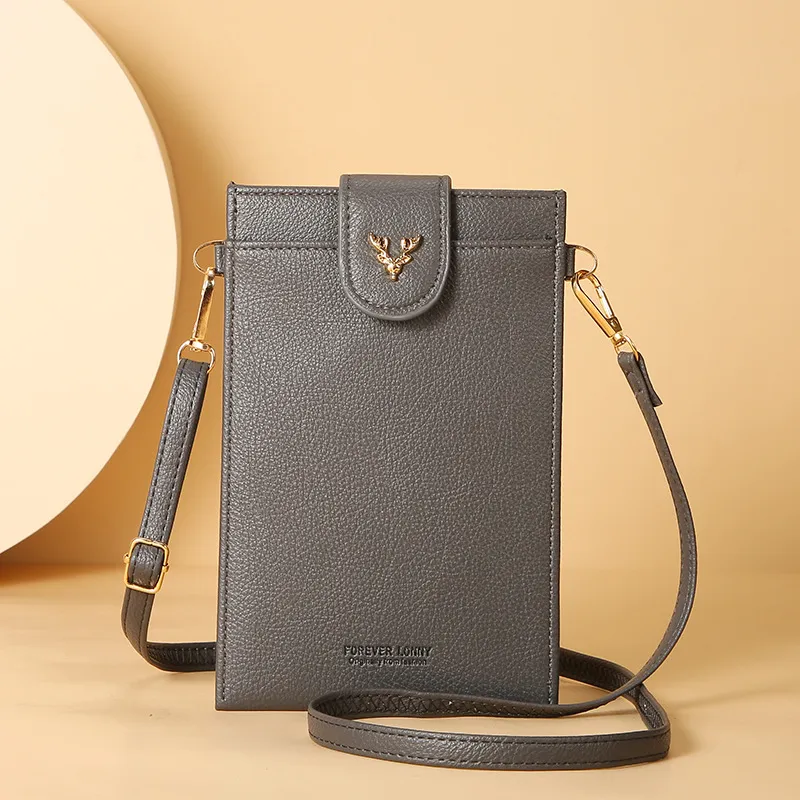 Small Crossbody PU Leather Cell Phone Pocket Card Clutches Messenger Women's Shoulder Bags