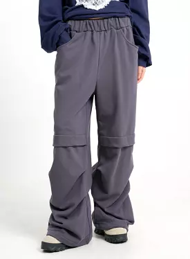 Solid Cotton Wide Sweatpants CM415