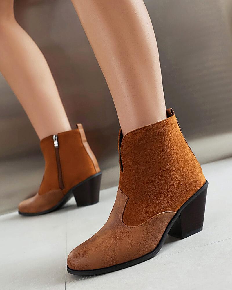 Split Joint Ankle Boots