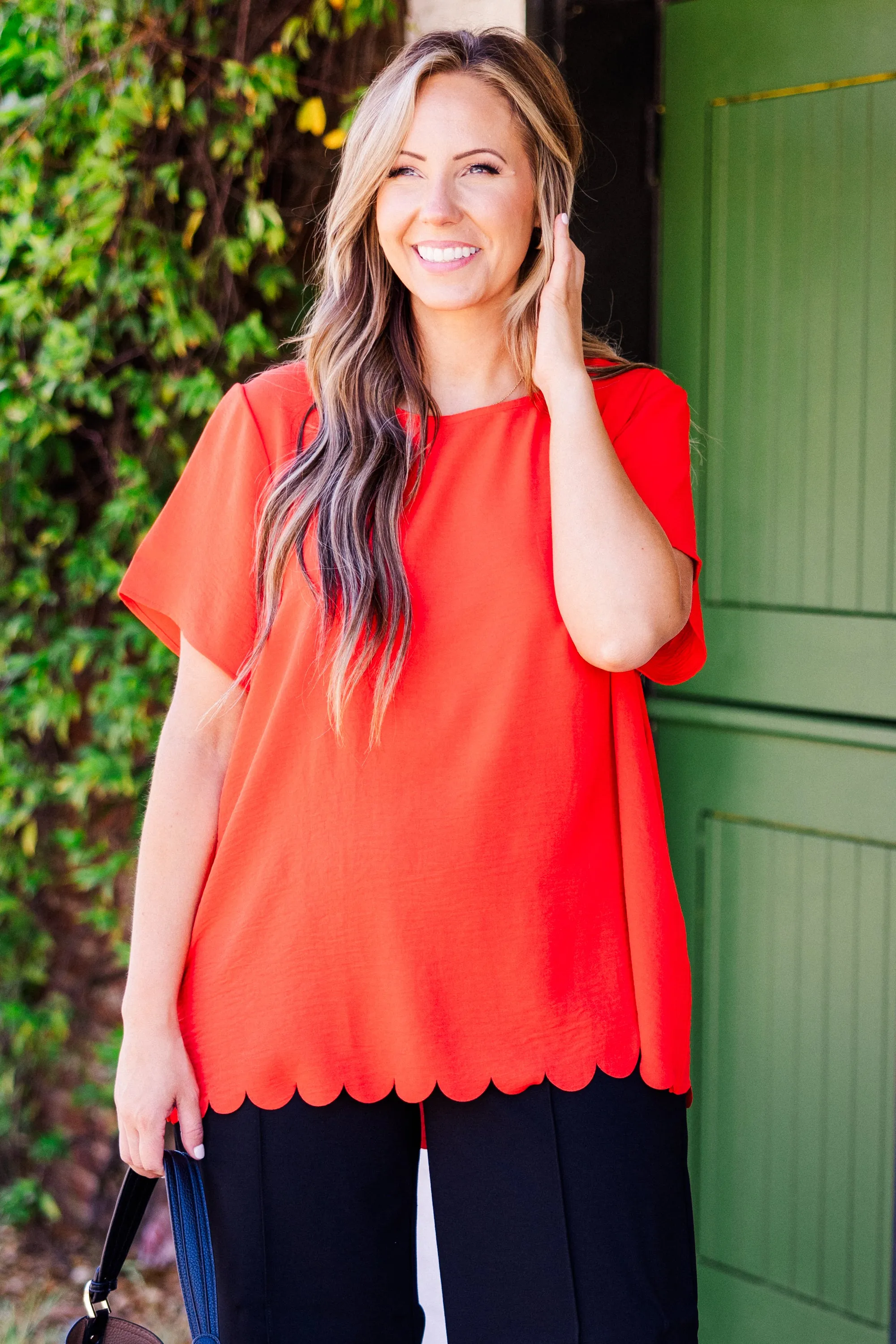 Springtime Dreamin' Top, Hot Coral