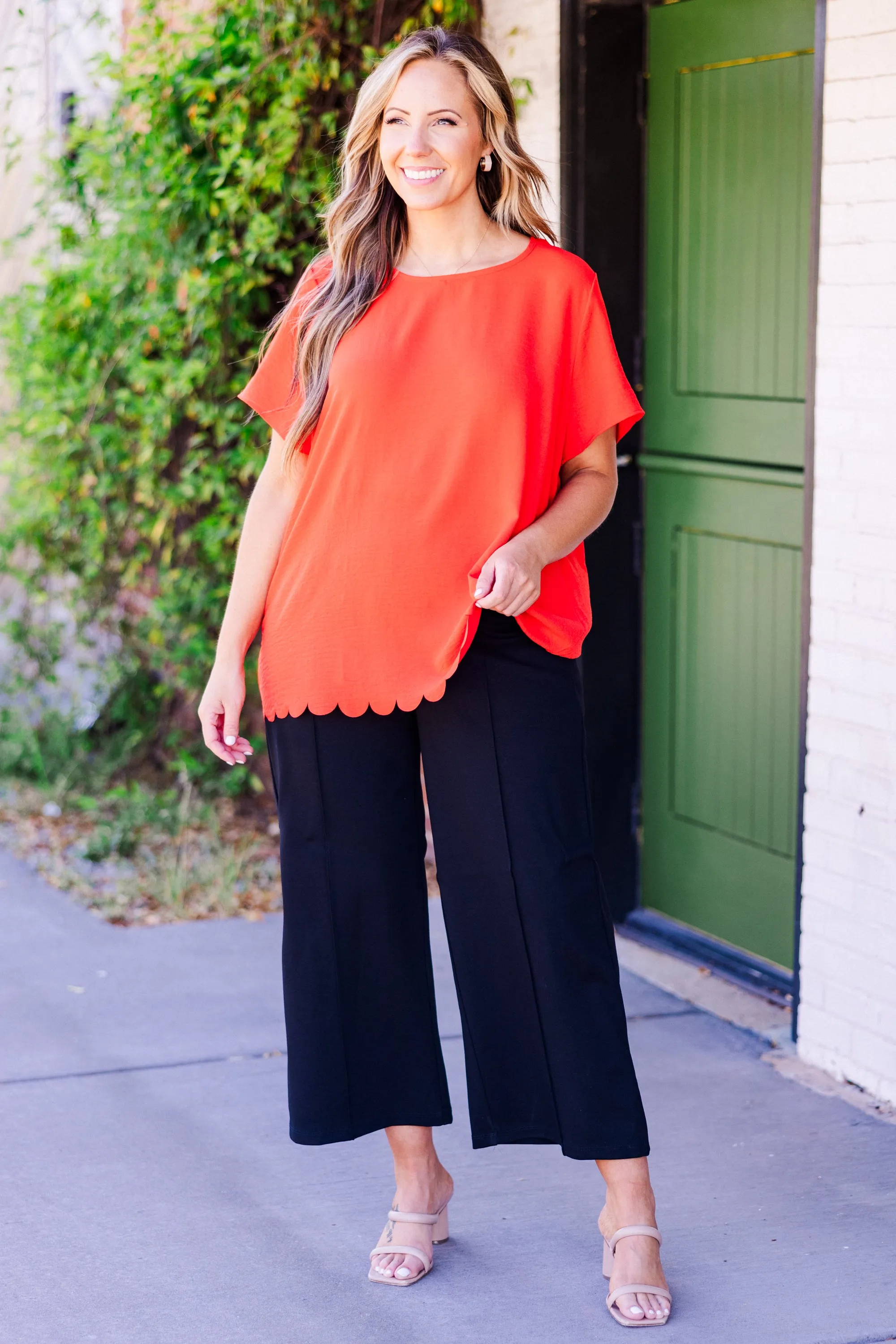 Springtime Dreamin' Top, Hot Coral