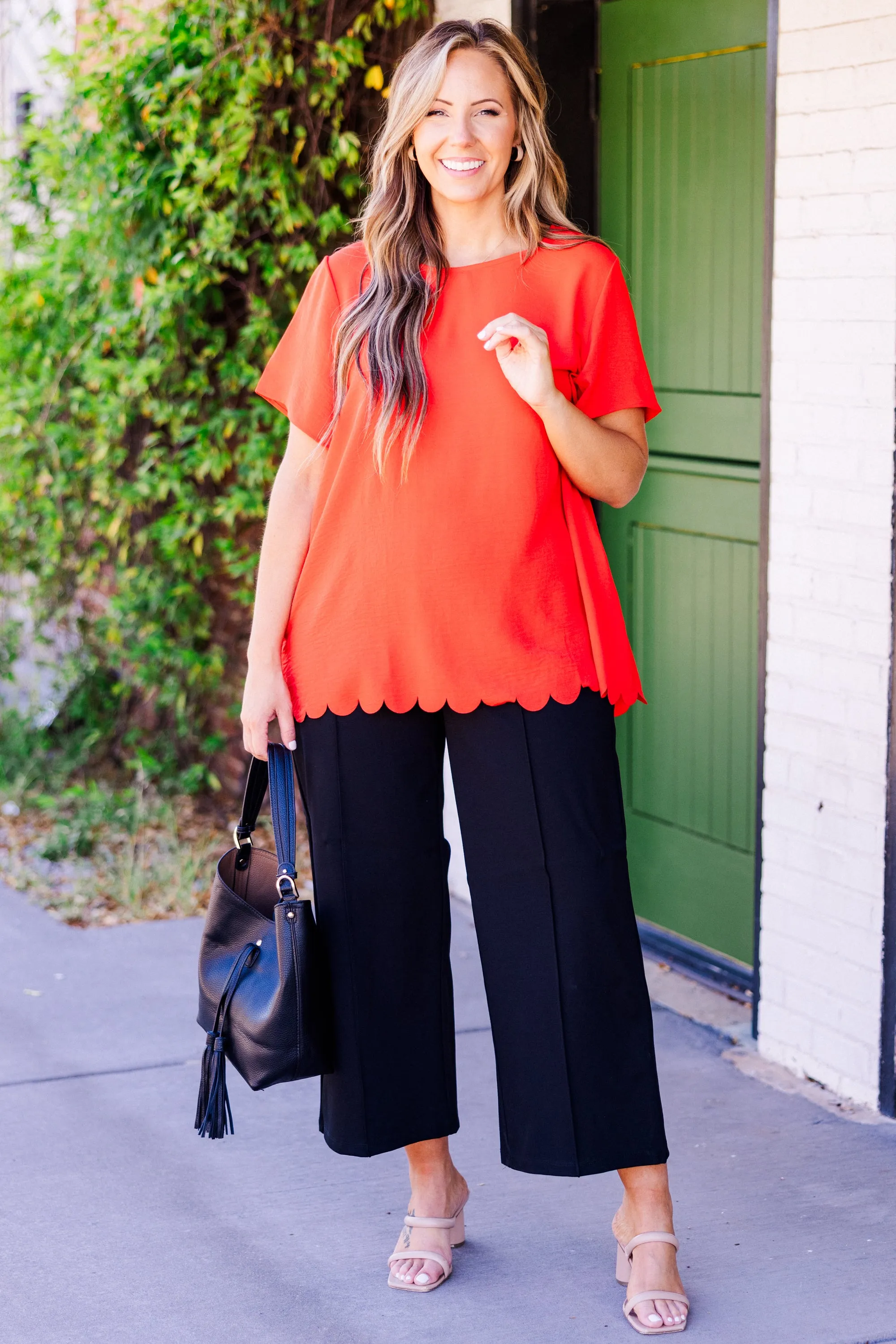 Springtime Dreamin' Top, Hot Coral