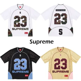 Supreme  |Unisex Street Style Collaboration Plain Short Sleeves Logo