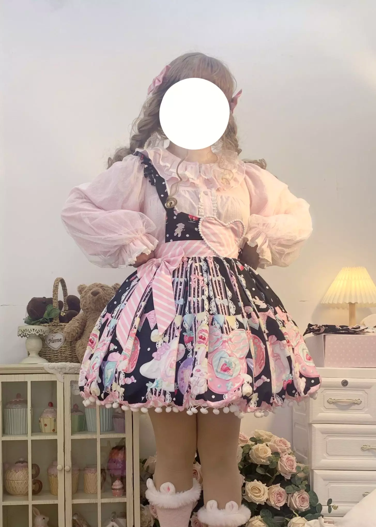 Sweet heart cutie Lolita SK skirt