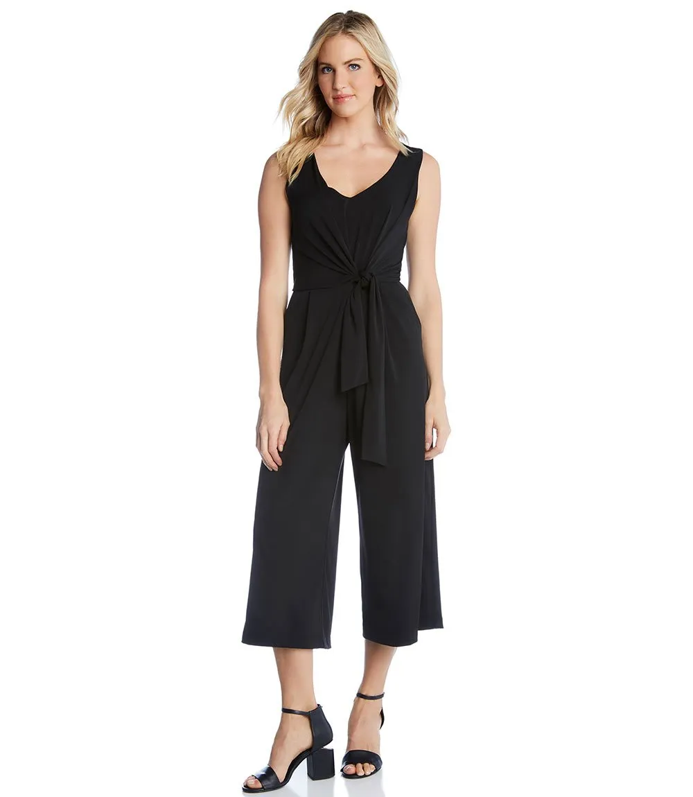 Tie-Front Travel Jumpsuit