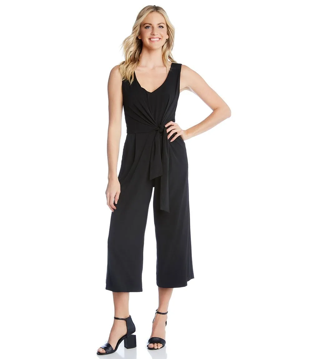 Tie-Front Travel Jumpsuit