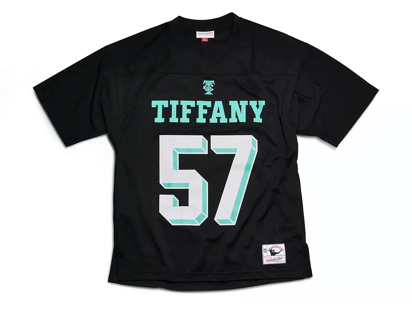 Tiffany & Co  |Unisex Street Style V-Neck Collaboration Plain Short Sleeves