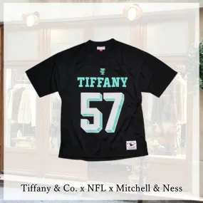 Tiffany & Co  |Unisex Street Style V-Neck Collaboration Plain Short Sleeves