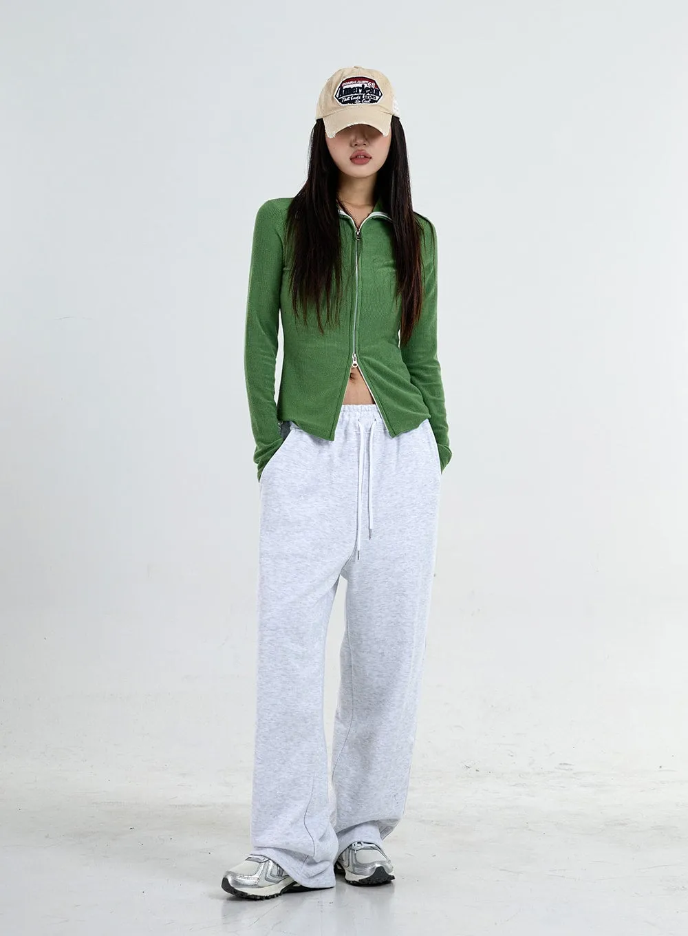 Two Side Straps Wide Track Pants Unisex CO05