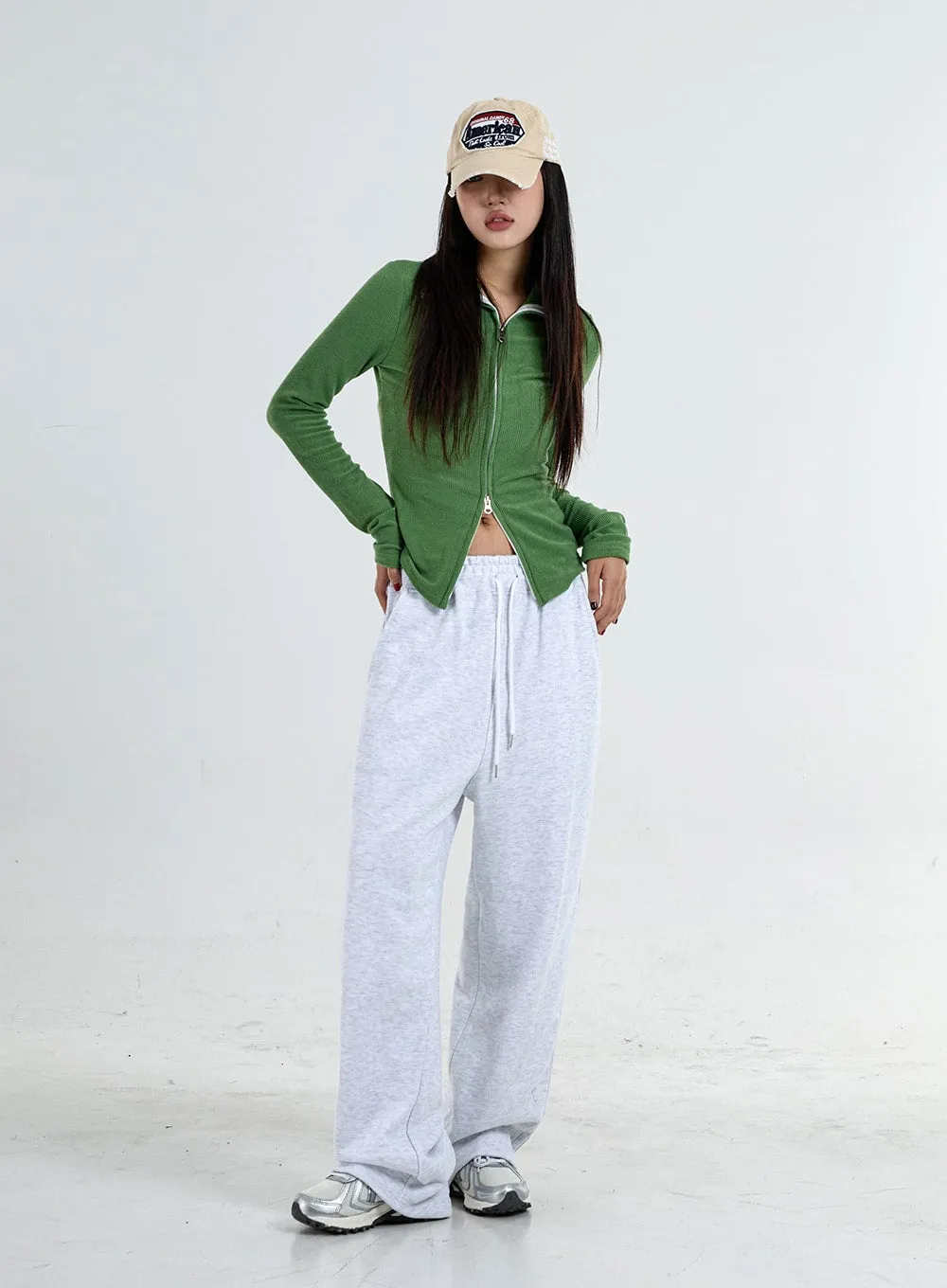 Two Side Straps Wide Track Pants Unisex CO05