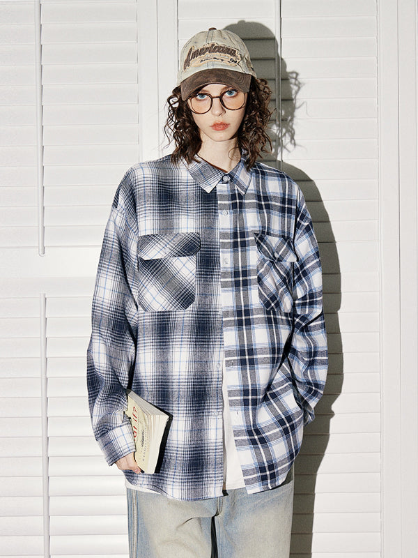 Womens Spring 2024 Plaid Over Size Shirts