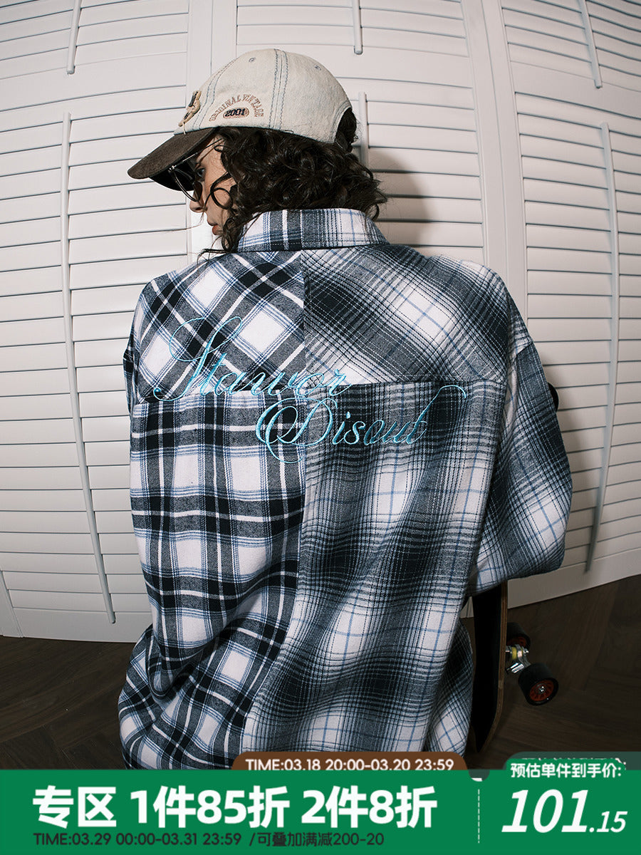 Womens Spring 2024 Plaid Over Size Shirts