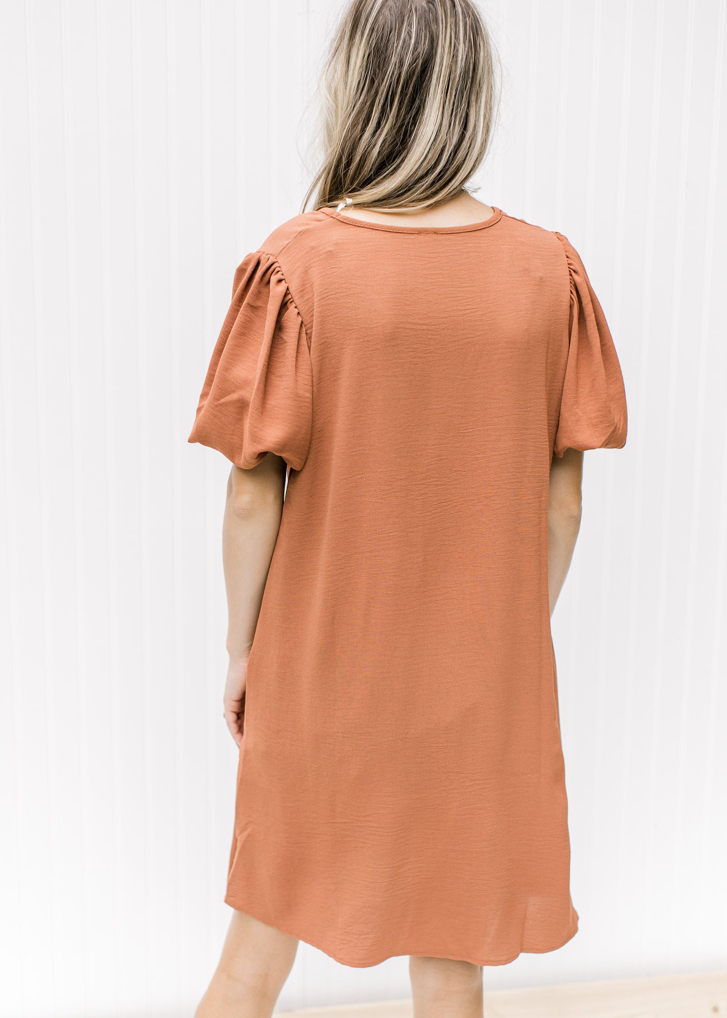 X Bubble Sleeve Dress