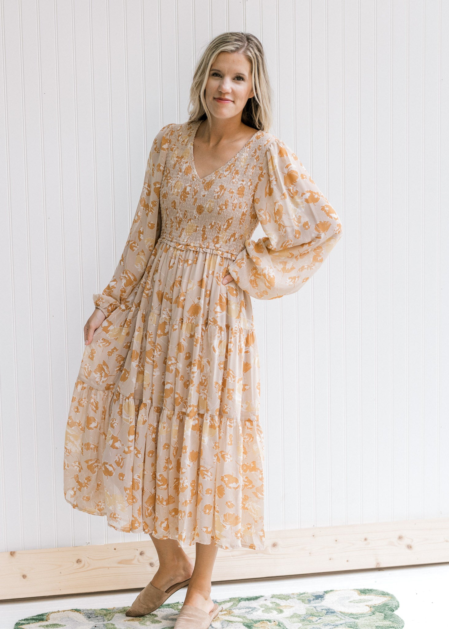 X Evy Maxi Long Sleeve Dress